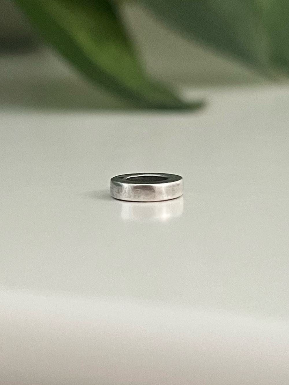 Pandora Smooth Plain Spacer Charm, Minimalist, Rare, 925, Retired, Vintage